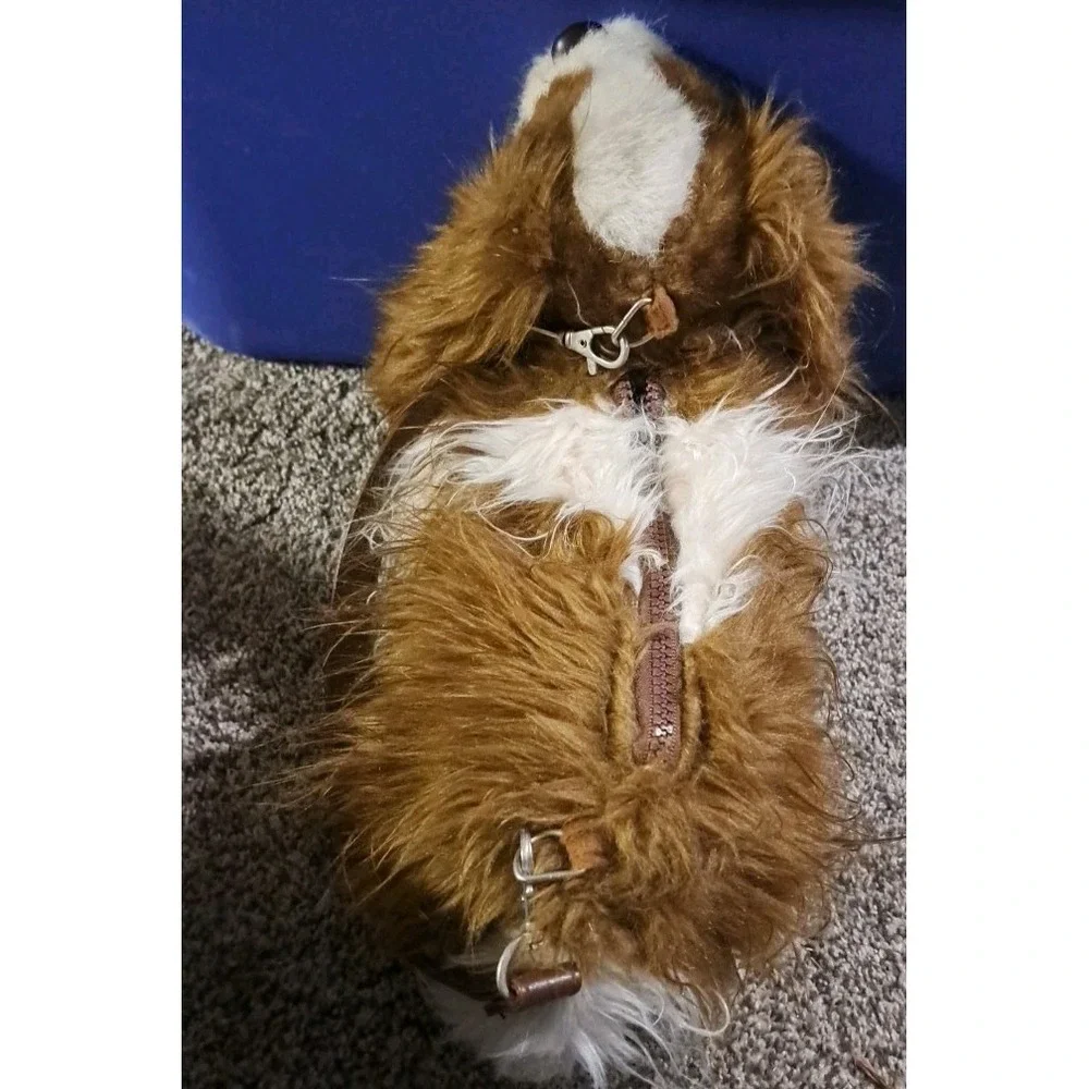 A Puppy At Heart Purse Handbag King Charles Spaniel Dog Plush Stuffie Purse